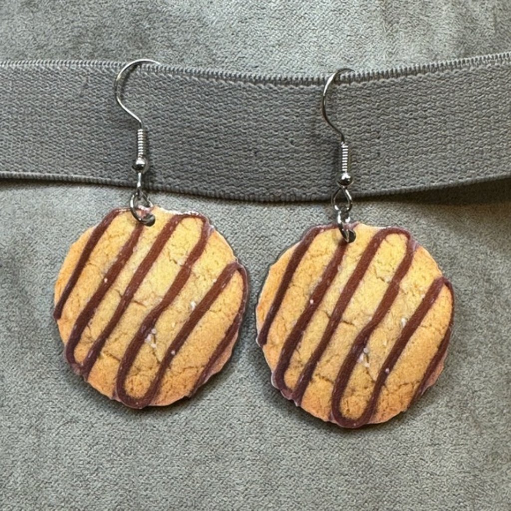 Cookie Design Earrings 15$